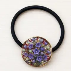 アジサイ レジン ヘアゴム ハンドメイド しっとり上品 - メルカリ