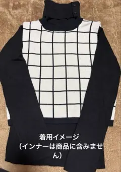 SPIRALGIRL ニットベスト チェック柄のサムネイル