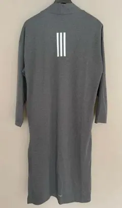 adidas グレー ロングカーディガン ①