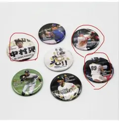 中村晃 引退缶バッジ　3種セット※まとめ販売のみ※