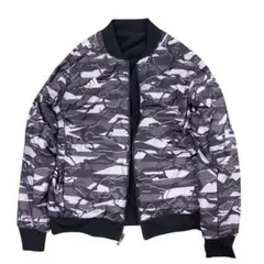 adidas リバーシブル 中綿 フリースジャケット O カモフラ ブラック