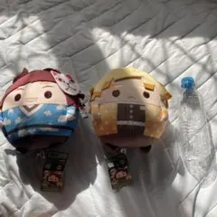 鬼滅の刃 ふわコロりんM ぬいぐるみ 2種セット 竈門炭治郎 젠이츠