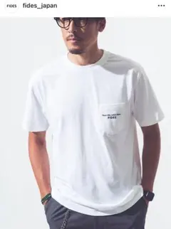 FIDES ポケット付き Tシャツ ホワイトのサムネイル