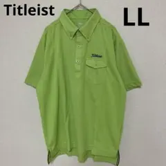 Titleist タイトリスト　ポロシャツ　半袖　黄緑　LLのサムネイル