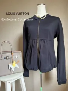 LOUIS VUITTON レア　ペプラム　ジップアップ　パーカー ロゴ刺繍のサムネイル