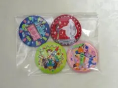 「匿名配送」ディズニー刺繍缶バッジ 4個セット