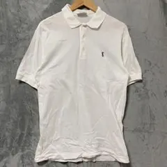 【L1698】Yves Saint Laurent 半袖ポロシャツ M ホワイトのサムネイル