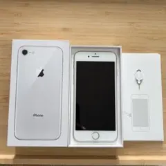 iPhone 8 64GB ホワイト シルバー バッテリー73%