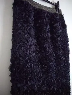 美品　ジャパンスコープ　 立体フラワー　チュール　 ロングタイトスカート