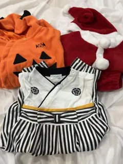 袴ロンパース　90cm サンタ　サンタクロース　ハロウィン　コスプレ　着物