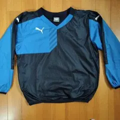 PUMA ピステ・ウィンドブレーカー 青　120 裏地付き