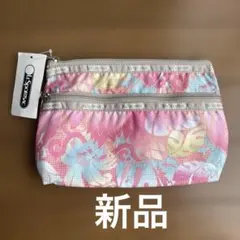 日本未発売LeSportsac ポーチ ピンク系 ボタニカル柄のサムネイル