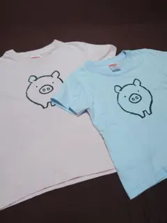 もくもくファーム ぶたさんTシャツ100センチ120センチのサムネイル