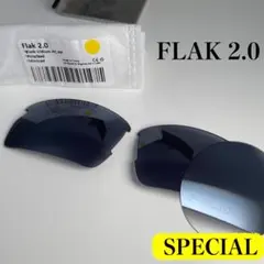OAKLEYオークリー FLAK2.0 レギュラーフィット 偏光　刻印　肉厚