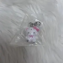 【匿名配送】ふわふわスノー　めじるしアクセサリー　キティ