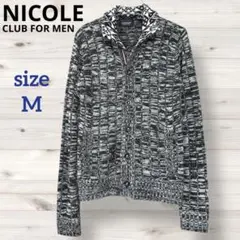 ニコルクラブ　ニットカーディガン　メンズ　Mサイズ　ニコル　アウター　セーター