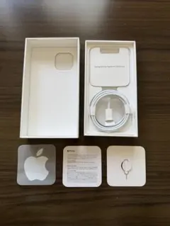 【未使用品】Apple iPhone 13miniホワイト 空箱と付属品