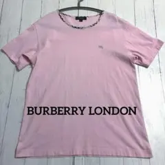 ⭐︎Cute⭐︎BURBERRY LONDON バーバリーTシャツピンク　チェック襟のサムネイル