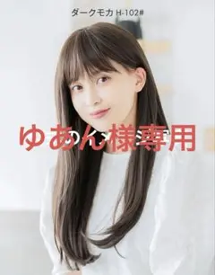 LINEASTORIA ウィッグ（ロングストレート・フェザーバング） ダークモカのサムネイル