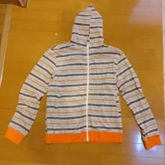 ストライプ フルジップ パーカー