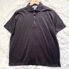 GRAN SASSO 近年モデル　美品　52 半袖ポロシャツ　ダークブラウンのサムネイル