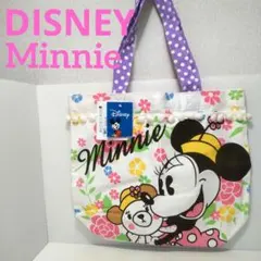 ★新品★ ディズニー ミニー トートバッグ ボンボン付き 帆布 1025