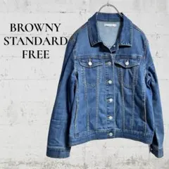 【BROWNY STANDARD】【F】美品　デニムジャケット　オシャレ　秋冬のサムネイル