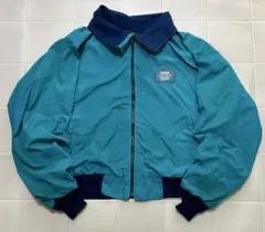 “80s” Girard ラグランナイロンブルゾン 企業刺繍 表記L US