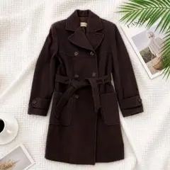 MAX&Co. ロングコート 40 モカブラウン ベルト付のサムネイル