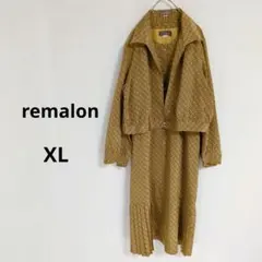 【remalon】レマロン レトロ総柄 アンサンブル セットアップ ワンピース