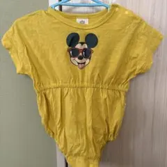 baby dollミッキーマウスロンパース イエロー