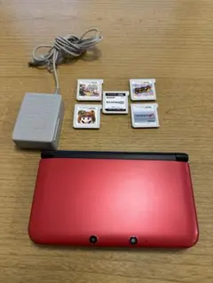 ニンテンドー3DS LL レッド 充電器付き
