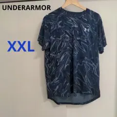 UNDER ARMOUR アンダーアーマー【XXL】 ブルー マーブル柄 野球