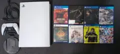 PlayStation 5 本体 + ゲーム8本セット（コントローラージャンク）