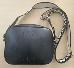 【美品】Stella McCartney ブラックショルダーバッグ