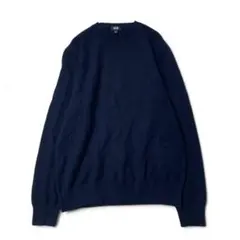 UNIQLO ユニクロ カシミヤ100% クルーネックセーター ネイビー M