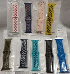 AppleWatch アップルウォッチ用 シリコンバンド 新品 9色セット