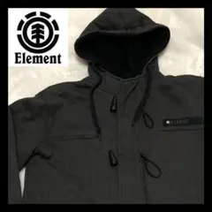 element エレメント　ジップアップパーカー 裏地ボア ロゴ刺繍入りのサムネイル