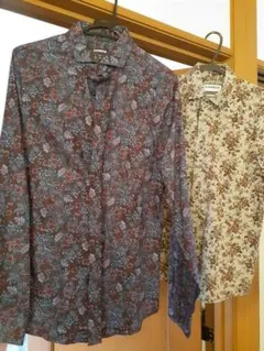 EXPRESS 花柄長袖シャツ2枚セットのサムネイル