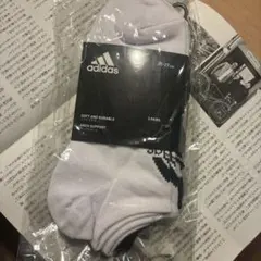 adidas アンクルソックス 25-27 cm 3ペア