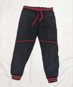 ジョガーパンツ L メンズ 黒 ライン 赤 スウェット ロング ストリート ジム
