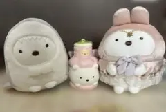 すみっコぐらし あつめてぬいぐるみ しろくま セット スクイーズキーホルダー