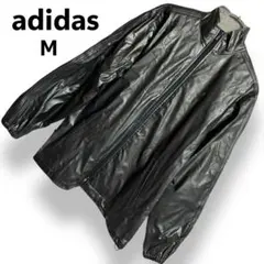 adidas アディダス ジャージ ジャケット 黒 トレーニング ジム【M】