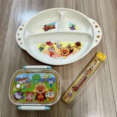 【アンパンマン】（おはし未使用）子ども用弁当箱セット