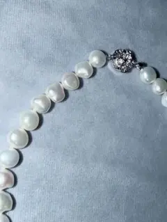 淡水 バロック パールネックレス ホワイト 約40cm