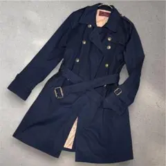 アーバンリサーチ｜美品✨ダブルブレストトレンチコート｜ネイビー｜春秋兼用｜Sのサムネイル