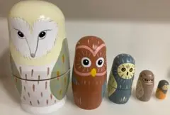 鳥　マトリョーシカ 5個セット
