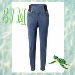 【新品】S/Mサイズ スキニーパンツ ハイウエスト　美脚効果