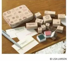 LISA LARSON 木製スタンプセット 12個