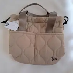 Lee キルティング 2WAY ショルダーバッグ 巾着 ベージュのサムネイル